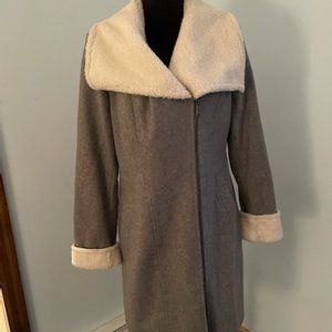 DKNY Wool Coat/NWOT/SZ 12/Grey